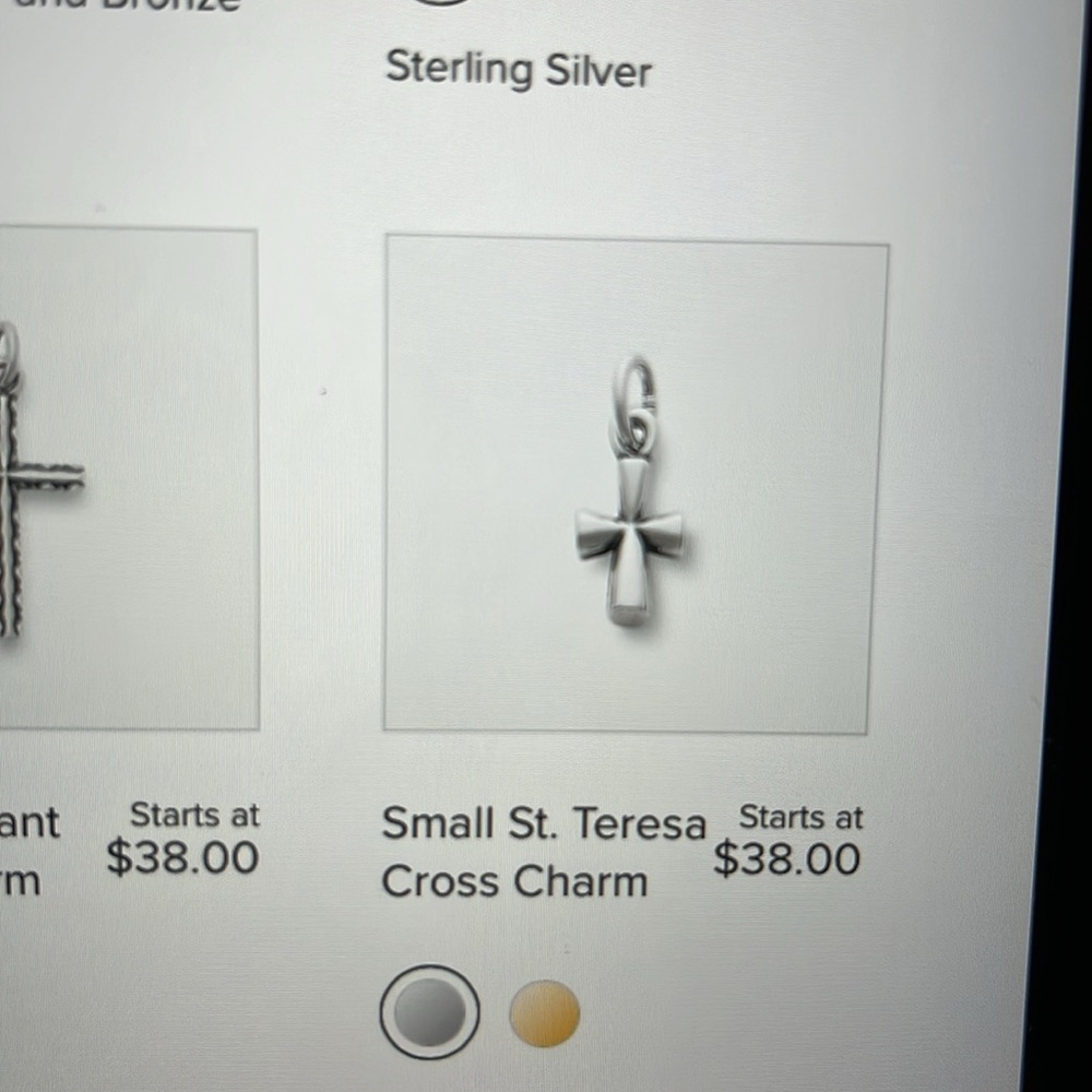 James Avery silver charm bracelet crosses, doves, sheep & shells Christian theme - Picture 10 of 10
